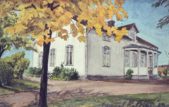 SAMUEL KALDÉN: Kärleken till kyrkan och bygden kring Visnums-Kilsslätten uttrycktes i akvarellmåleri i miniatyr